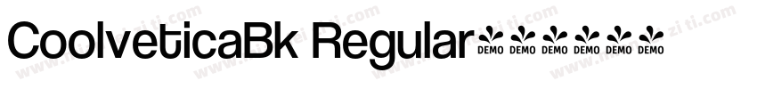 CoolveticaBk Regular字体转换